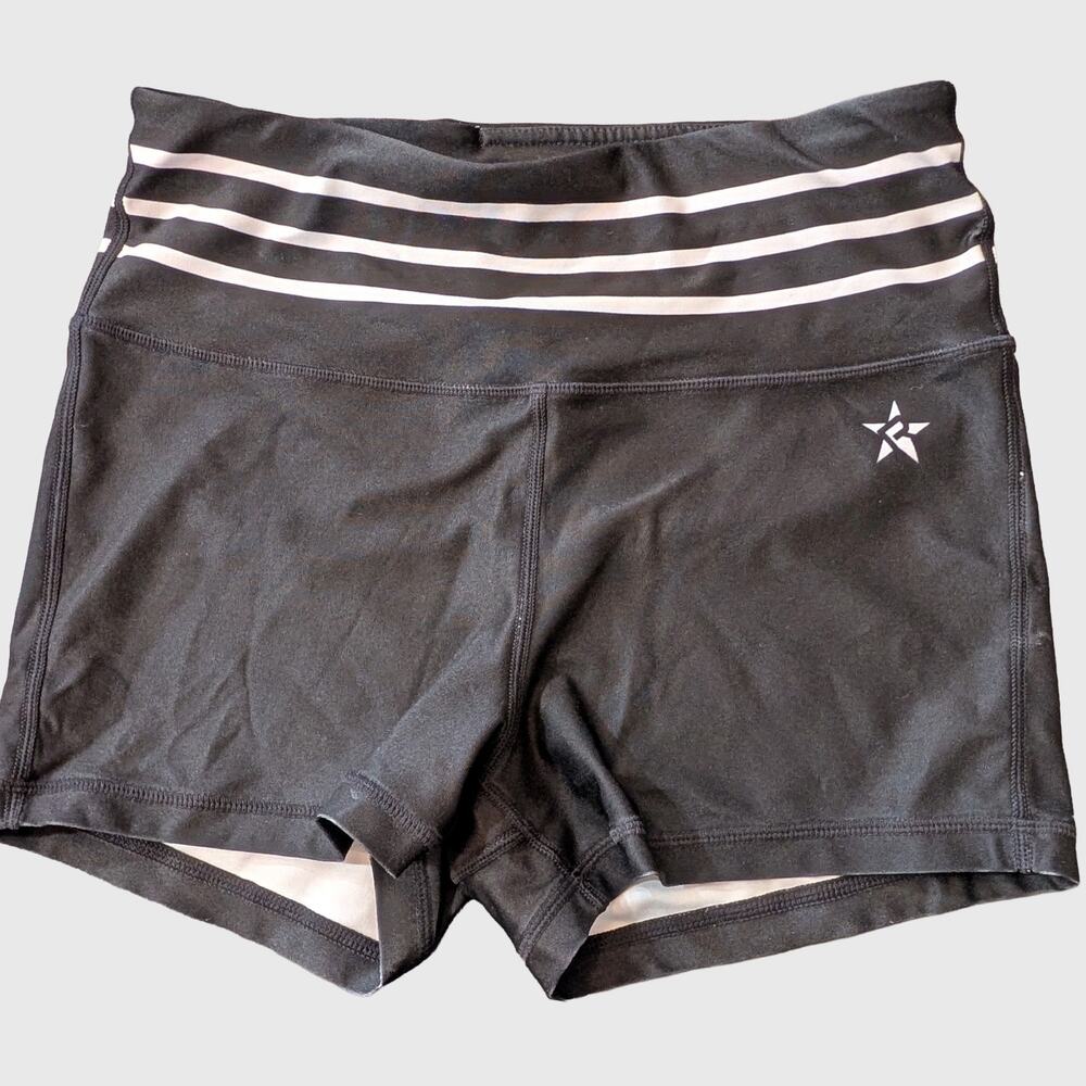 Top Gun JAGS Cheer Practice Shorts AS Rebel Athletic Black Gold White